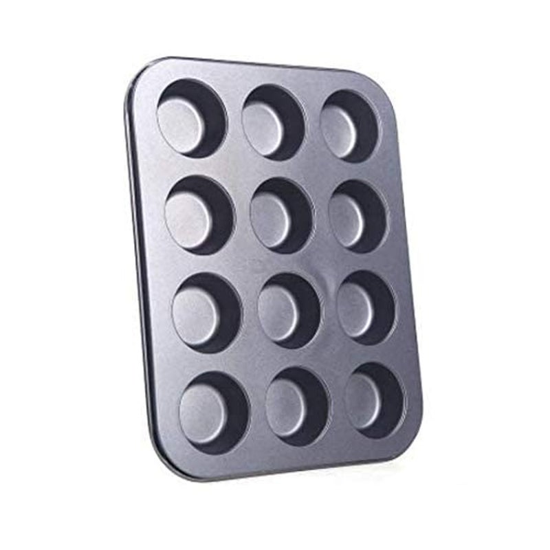 ALKAYAN Pan Muffin Cupcake Bake Mould Mold Bakeware 12 Cups Dishwasher Safe Versatile... - Image 2