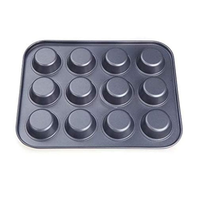 ALKAYAN Pan Muffin Cupcake Bake Mould Mold Bakeware 12 Cups Dishwasher Safe Versatile... - Image 4