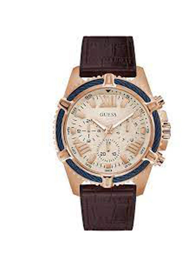GUESS Leather Analog Watch GW0053G4 - Image 1