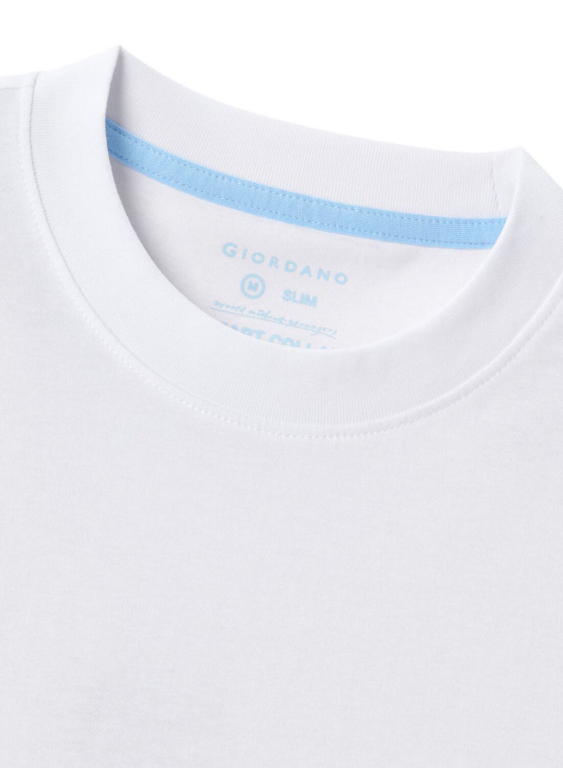 GIORDANO Men's Giordano Cotton Crewneck Slim Fit Tee - Short Sleeve - Image 3