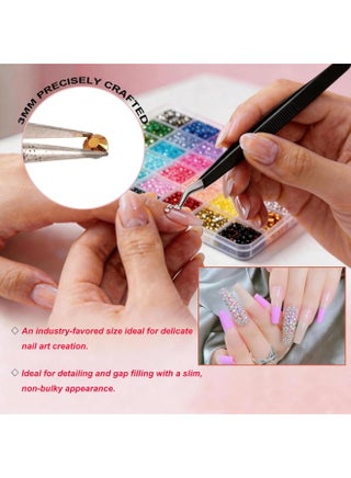 37800PCS Resin Jelly Rhinestones Kit for Bedazzling, 42 Colors 3mm DIY Bulk Resin Gems with 3 Glues Pickup Pen  Tweezers, Multicolor Bedazzling Gems for Nail Art Tumblers Shoes  Clothing DIY Craft - view 5
