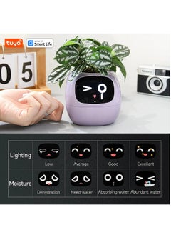EVEREEN Tuya Ivy Smart Planter,Endless Fun Over 49 Rich Expressions,7 smart sensors,AI Chips Make Raising Plants Easy and Fun(Purple)  - Image 2