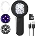 GAMKII 100X Handheld Magnifying Glass Digital Magnifier with 2inch IPS Screen White Purple Light and Camera Function for Trichome Bug Coins Jewelry32GB TF Card Included MacWindows Compatible - Image 1