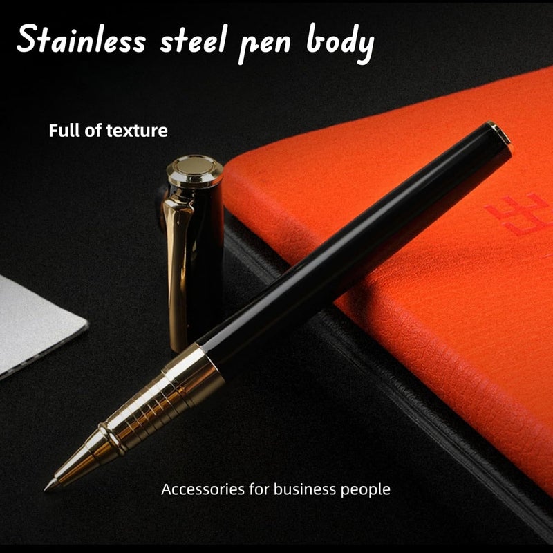 JDLYEVER Signature Ballpoint Pen, Metal Writing Instrument with 0.5mm Fine Tip, Includes 2 Refills, Stainless Steel Barrel, Smooth Writing with Precision Steel Rollerball, Elegant Faceted Clip (white) - Image 5