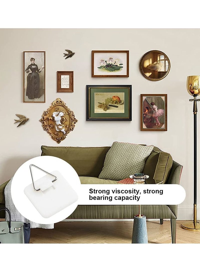 SYOSI Invisible Adhesive Plate Hanger Set Vertical Plate Holders Self-Adhesive Wall Dishes Hook for The Wall Decorative Plates Photo Picture Frame and Art Decor Supplies, 1.25 Inch, 80 Pieces - Image 5
