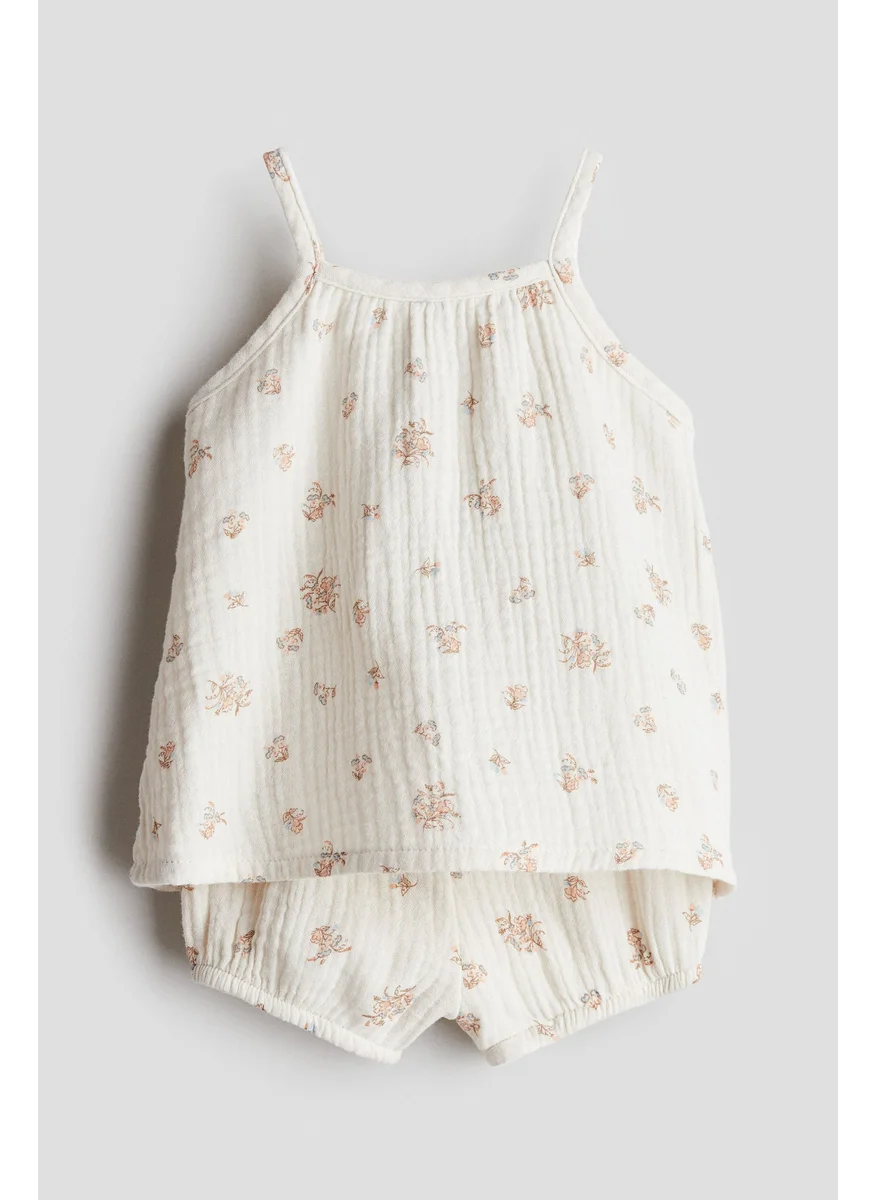 H&M 2-Piece Cotton Muslin Set