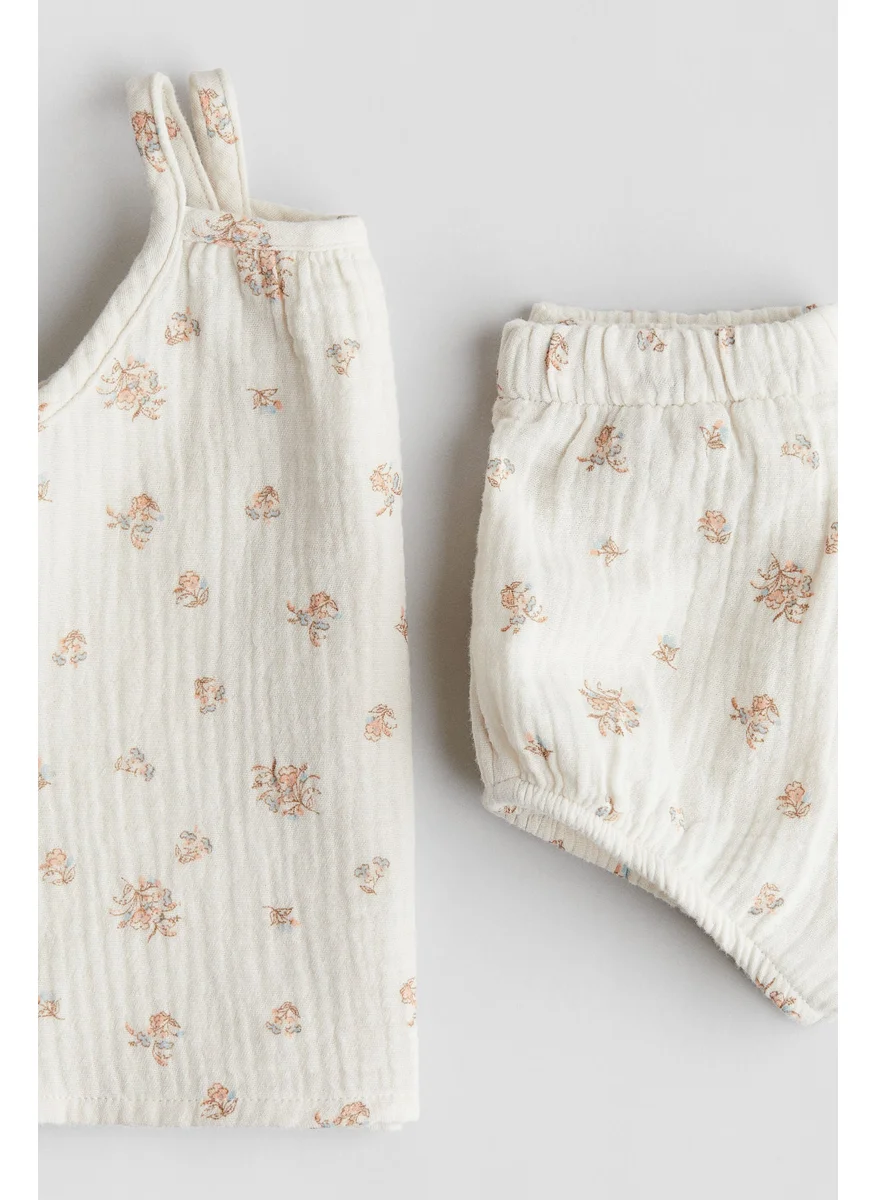 H&M 2-Piece Cotton Muslin Set