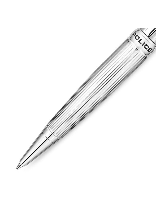 قلم فضي أنيق قابل لإعادة التعبئة