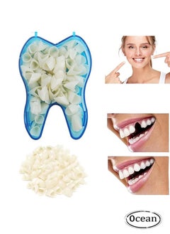 Ocean Resin Denture False Teeth 50 Pcs, Teeth Crown Resin Denture For Patients With Oral Cavity Loss, Temporary Resistible Crown of Teeth with Different Sizes Oral Care Anterior Crown (Posterior Teeth)  - Image 1