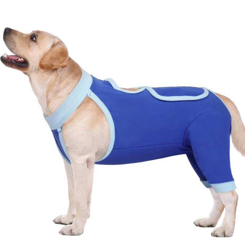 IDOMIK Recovery Suit for Dogs Hind LegsDog Surgery Suit for Female Spay Male NeuterDog Leg Sleeve to Stop Licking Rear LegsLong Sleeves Wound Cover Onesie Shirt for DogsCone Collar Alternative - Image 2