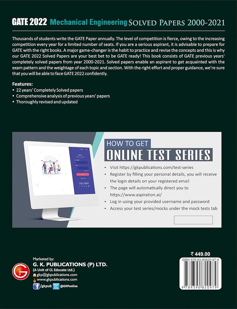 GATE 2022 Mechanical Engineering - Solved Papers (2000-2021)  - Image 3