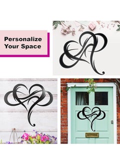 MIRFA Wooden Wall Art With Self Adhesive Base - Black (Infinity Heart - Pack of 3)  - Image 3