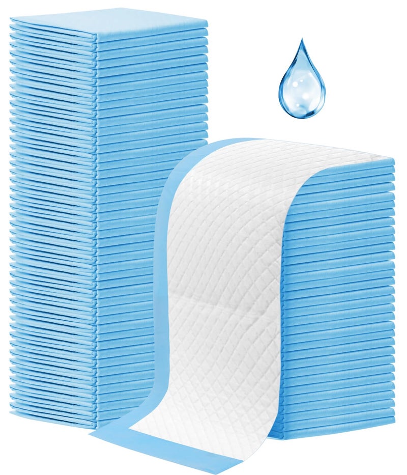 Loccmat 100Pack Disposable Changing Pads,Baby Disposable Underpads 17 X 13 in,Waterproof Diaper Changing Pad,Ultra Absorbent Disposable Pads,Leak-Proof Breathable Underpads Bed Table Protector Mat - Image 1