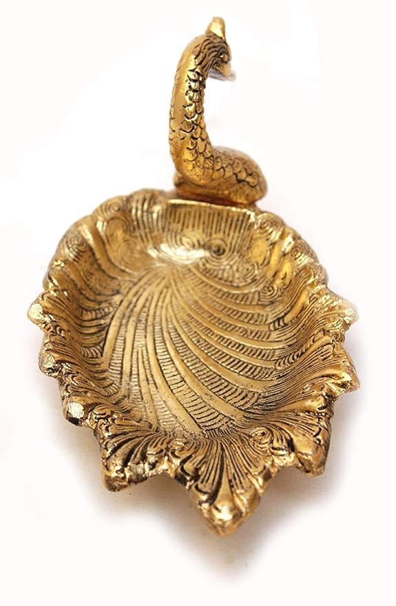 Mla's Decor Metal Swan Shape Dry Fruit Tray Bowl Serving Tray, Snacks, Floating Flowers Table Dining Home Decor - Image 2