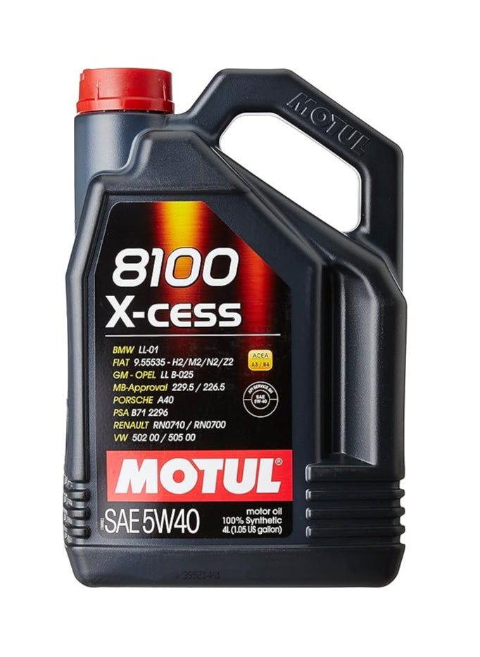 MOTUL Motul 8100 X-cess SAE 5W-40-4LTR 