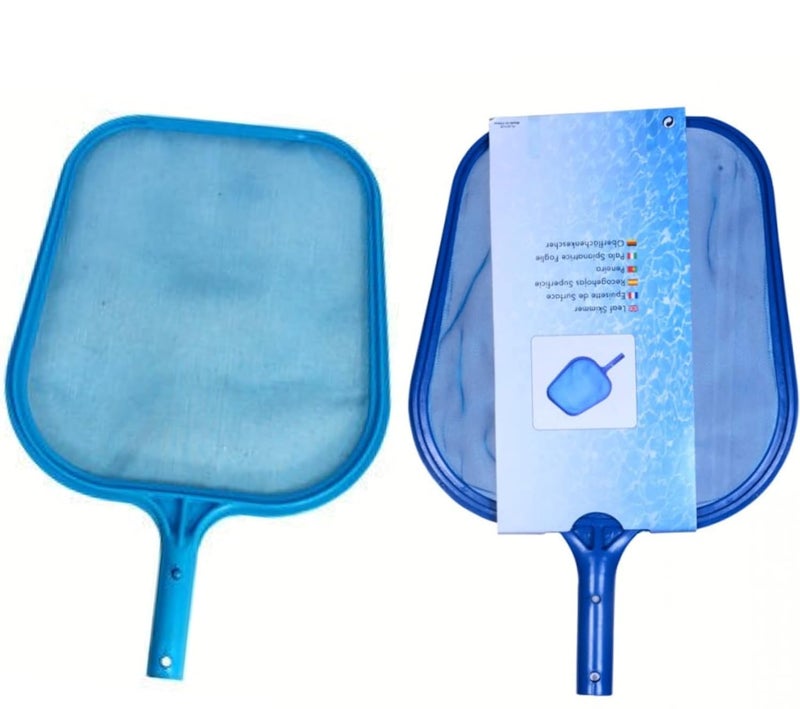 BlueWave Swimming Pool Blue Plastic Leaf Rake Mesh Net Skimmer Clean Swimming Pool Tool Leaf Skimmer Net Pack of 2 pecs - Image 1