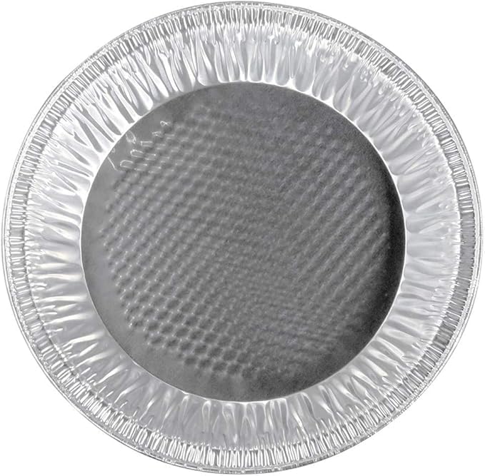HFA Handi-Foil 10" (Actual Top-Out 9-5/8 Inches - Top-In 8-3/4 Inches) Aluminum Foil Pie Pan - Disposable Baking Tin Plates Made in USA (Pack of 12) - Image 2