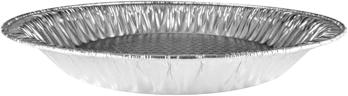 HFA Handi-Foil 10" (Actual Top-Out 9-5/8 Inches - Top-In 8-3/4 Inches) Aluminum Foil Pie Pan - Disposable Baking Tin Plates Made in USA (Pack of 12) - Image 3