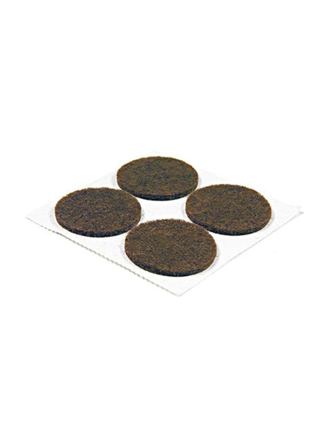 Tru-Guard 1 inch Brown Felt Pads Pack of 4 