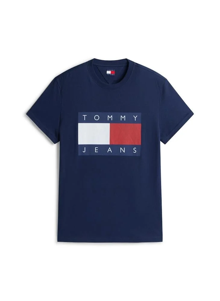 TOMMY JEANS  Flag Badge Jersey Crew Neck T-Shirt for Men | Best Price UAE