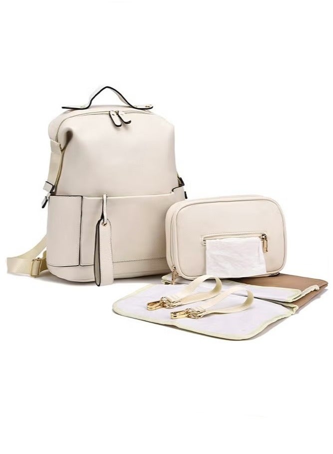 جونيس حقيبة حفاضات جلدية مع تغيير الوسادة - Image 1