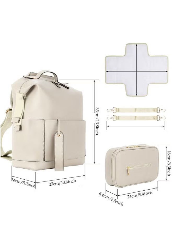 جونيس حقيبة حفاضات جلدية مع تغيير الوسادة - Image 2