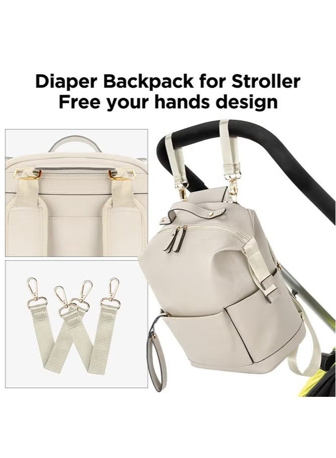 جونيس حقيبة حفاضات جلدية مع تغيير الوسادة - Image 4