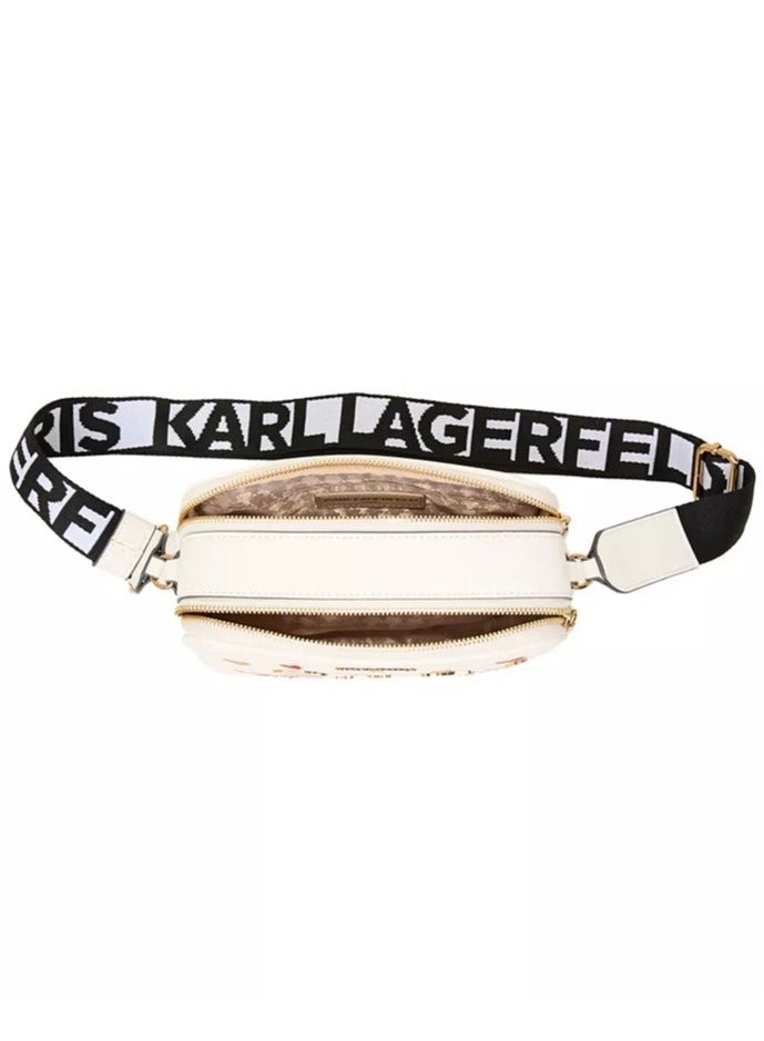 Karl Lagerfeld Paris Karl Lagerfeld Maybelle Double Zip Charm Crossbody  - Image 4