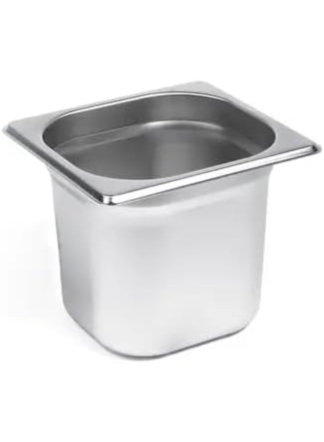 SOFIA REFRIGERATION GN Pan/Tray 1/6 20cm, Stainless Steel Container For Catering, Food Warmer and Storage Pan - Image 1