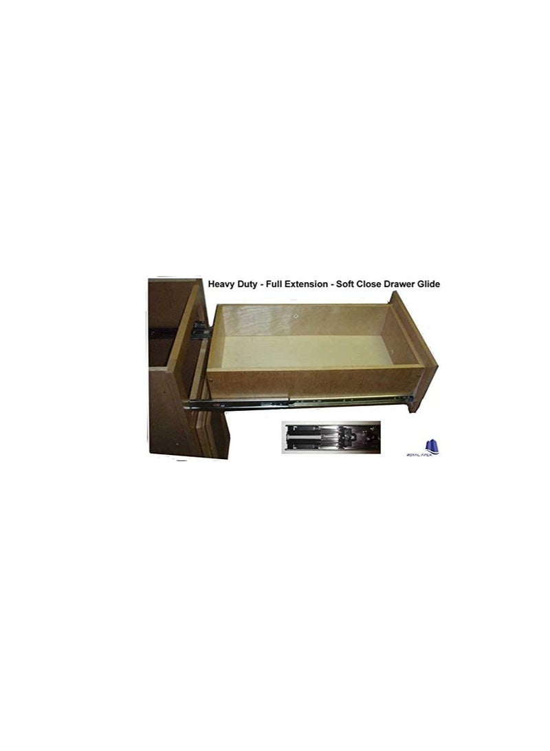 Soft Closing Steel Ball Bearing Drawer Slide Rail Runner (16 inch (40cm))  - Image 3