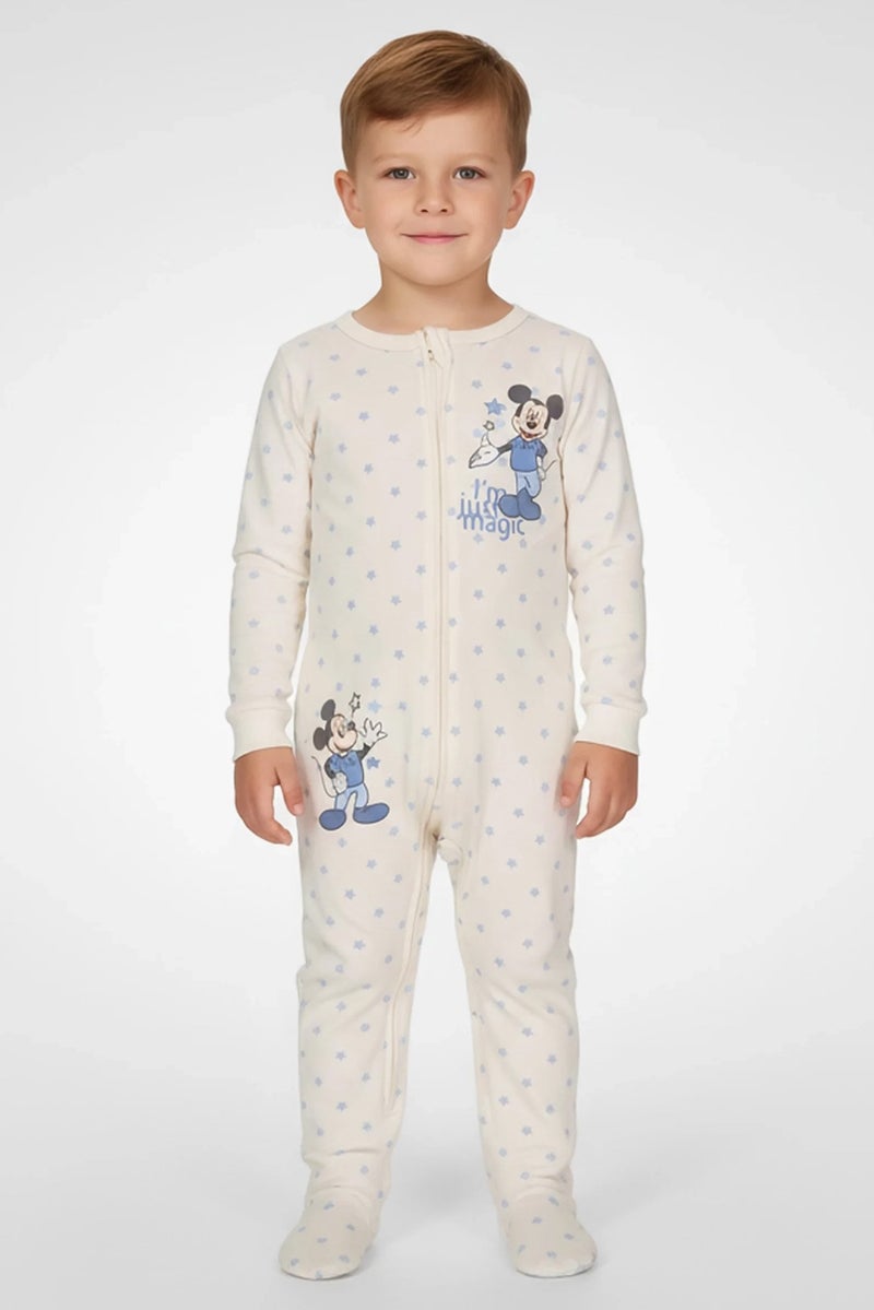 Disney Baby Toddlers Boy 2 Pieces Graphic Print Long Sleeve Rompers Set, Multicolor - Image 1