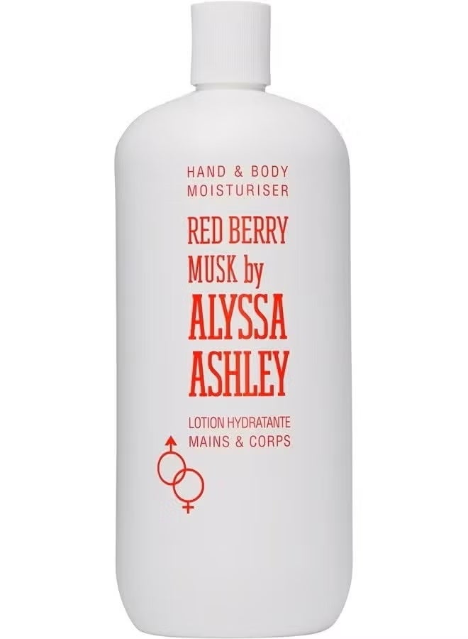 أليسا أشلي لوشن للجسم من أليسا آشلي مرطب للبشرة العادية، برائحة التوت الأحمر والمسك، 750 مل