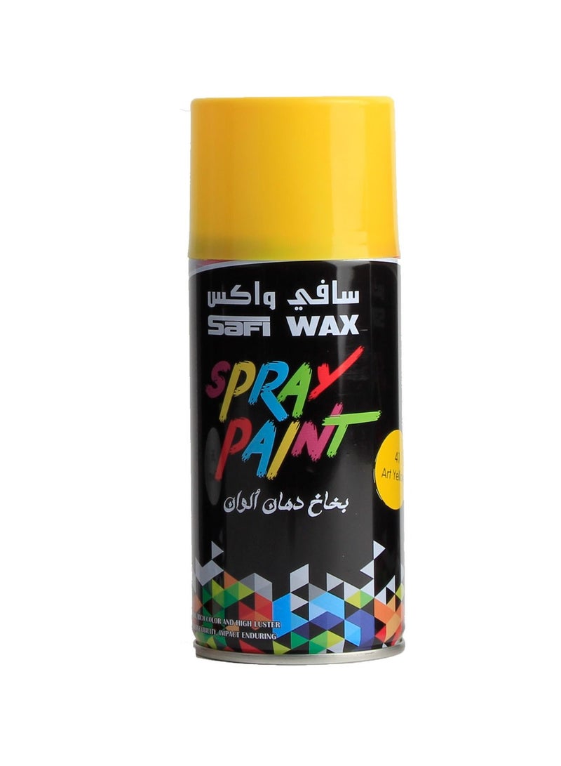 Safi WAX Color Spray Paint – High-Quality Spray for Renovating and Coloring Various Surfaces – Yellow Cap 
