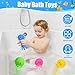 Auvitaya 4 PCS Octopus Water Balls Sensory Stress Relief Floating Pool Toys for Kids Water Splash Balls Toddler Swim Bath Toys Christmas Goodie Bag Fillers for Babies - Image 4