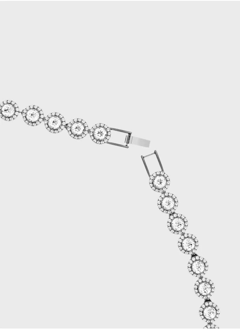 سواروفسكي Stone Detail Short Necklace