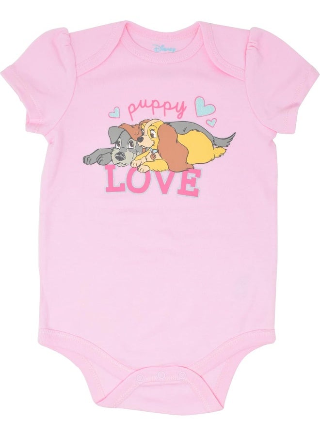 Disney Disney Classics 5 Pack Bodysuits Princesses 101 Dalmatians Dumbo Bambi Aristocats  - Image 5