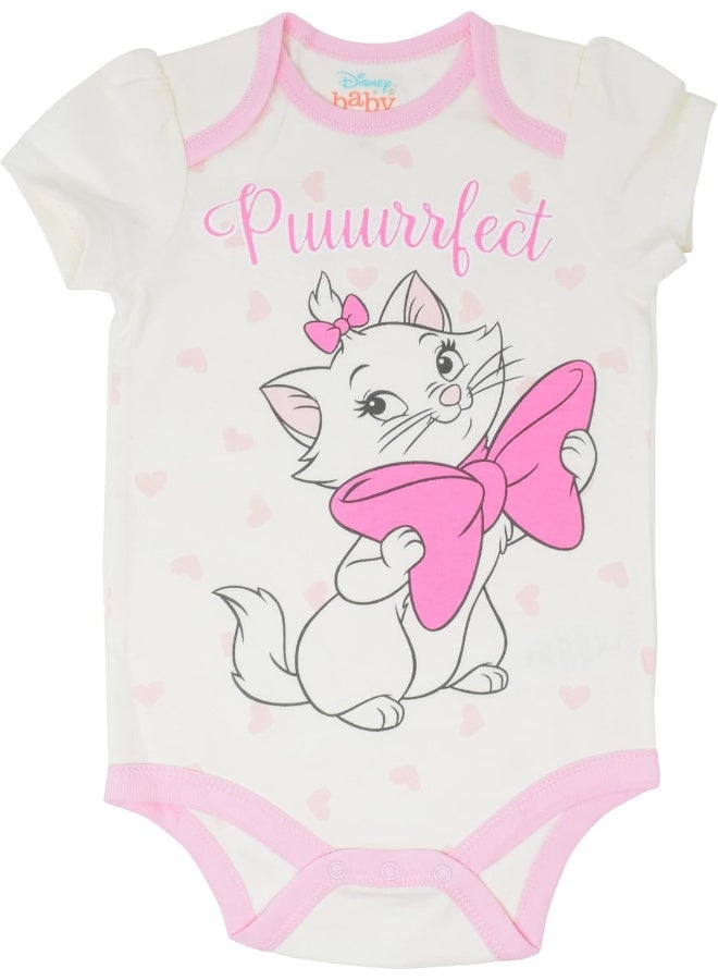 Disney Disney Classics 5 Pack Bodysuits Princesses 101 Dalmatians Dumbo Bambi Aristocats  - Image 4