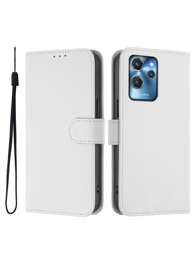 اس-توب جراب لهاتف Oukitel C32 مصنوع من الجلد بلون سادة مع حبل تعليق - Image 2