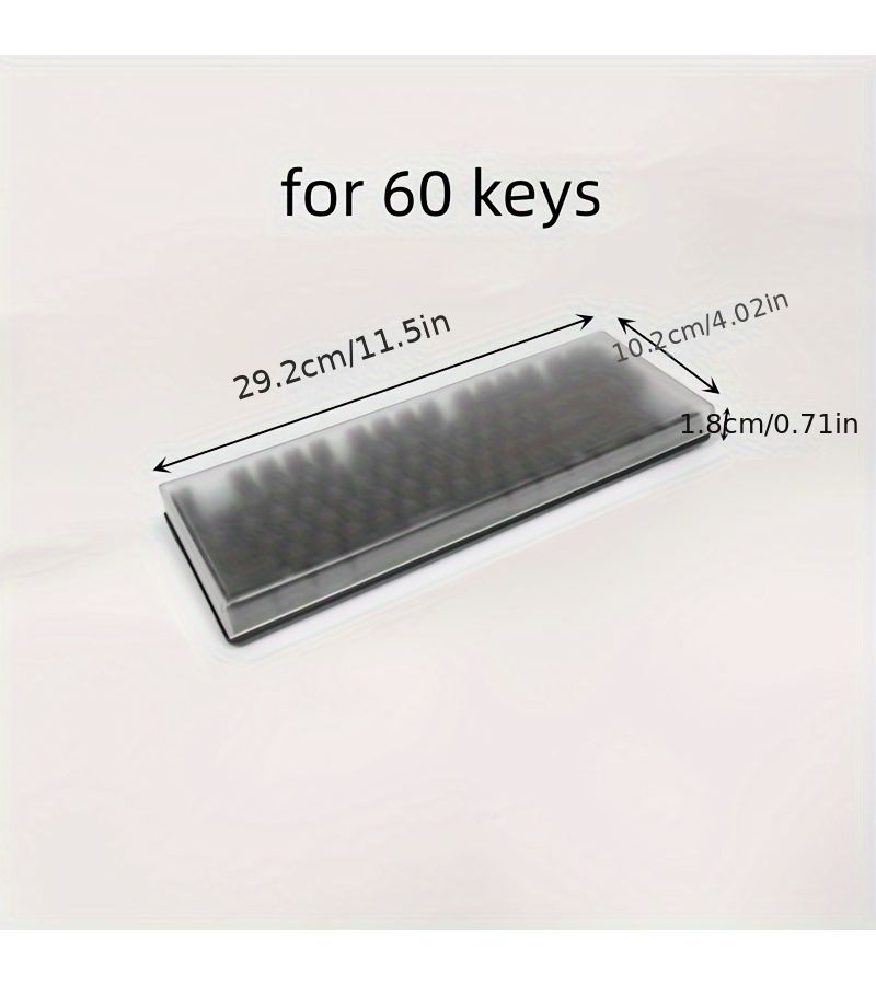Matte Semi Transparent Acrylic 87 Key Mechanical Keyboard Dust Cover Waterproof Protective Case Textured Grip Design Durable Keyboard Accessory For Computer - Image 3
