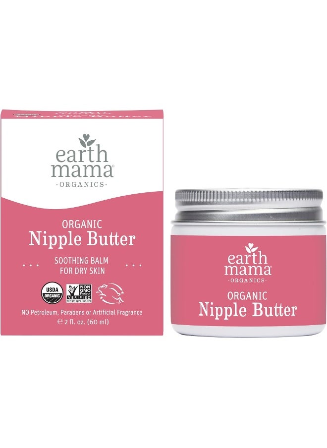 Earth Mama Earth Mama Organic Nipple Butter, 2-Ounce Jar - Soothing & Moisturizing for Breastfeeding & Dry Skin - Unscented, Lanolin-Free, Non-Sticky - Chosen by Hospital NICUs  - Image 2