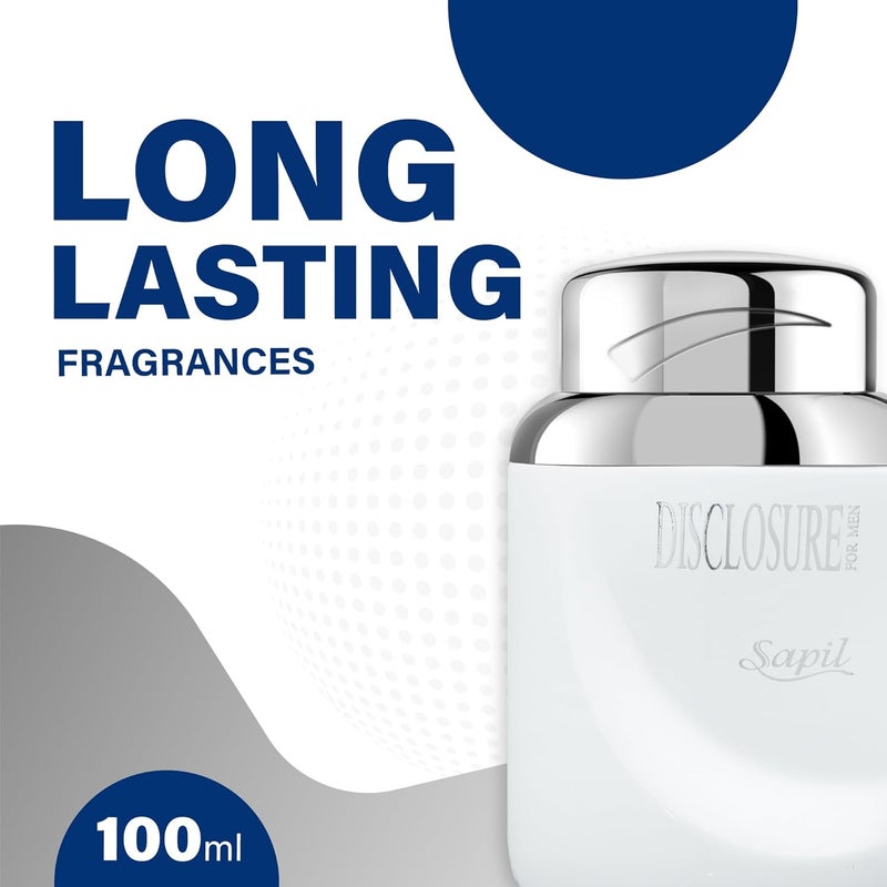 سابل سابيل ديسكلوجر وايت للرجال، ماء تواليت 100 مل - عطر خشبي عطري - Image 2