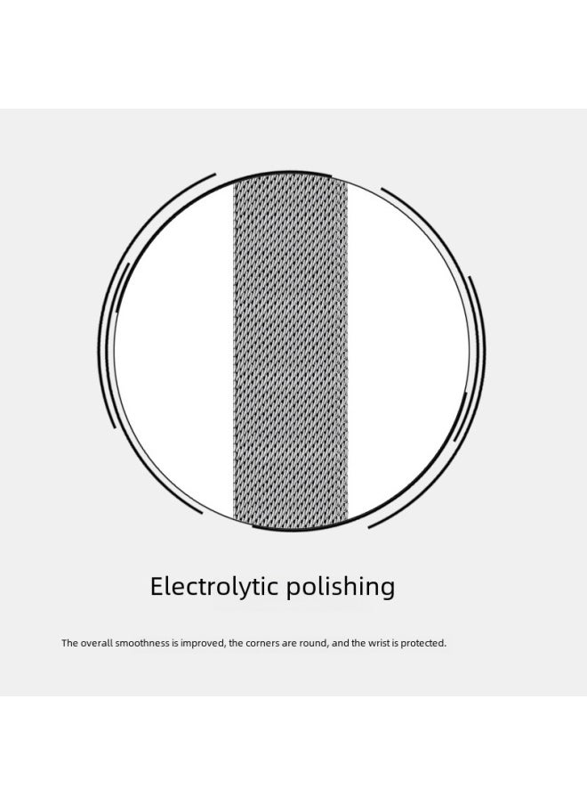 Generic - Quick Release Adjustable Milanese Stainless Steel Mesh Watch Band 0.6mm Thickness 12-24mm Width Large Quantity In Stock-Color:Coffee Color 0.6 Line Thickness: 1.8mm-Specifications:14mm - Image 1