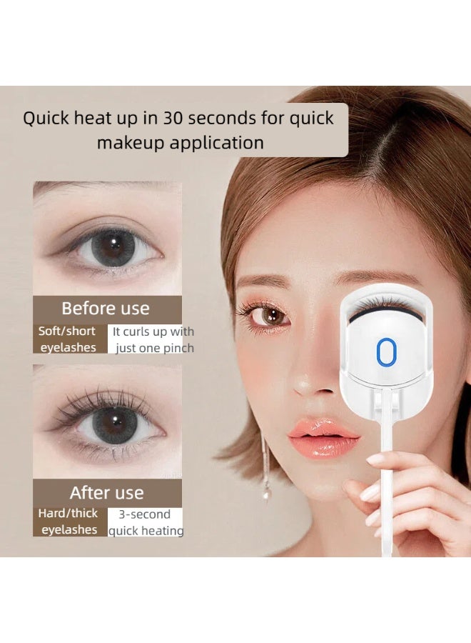 New product! Rechargeable Electric Eyelash Curler - Heated Lash Curling Tool with Long-Lasting Hold, Fast Heating & Safe Design for Daily Makeup, Travel Use - Image 4