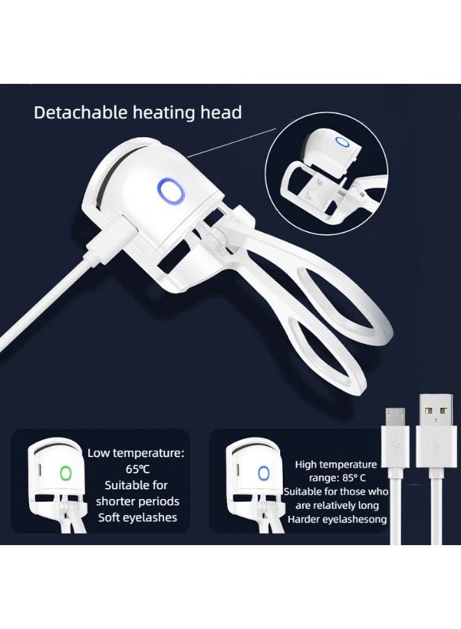 New product! Rechargeable Electric Eyelash Curler - Heated Lash Curling Tool with Long-Lasting Hold, Fast Heating & Safe Design for Daily Makeup, Travel Use - Image 2
