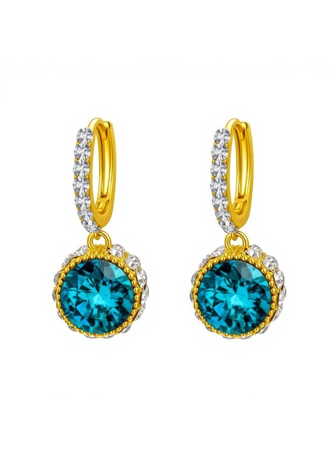 MTZ Elegant Earrings for Women, Shiny Polished Stylish Ear Jewelry for Wedding Party Daily - Image 1