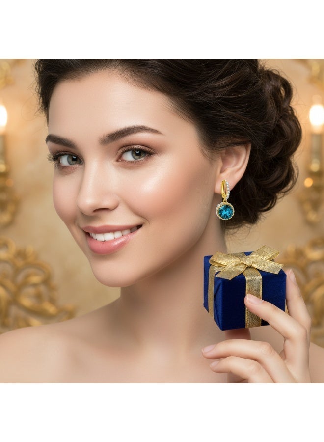 MTZ Elegant Earrings for Women, Shiny Polished Stylish Ear Jewelry for Wedding Party Daily - Image 4