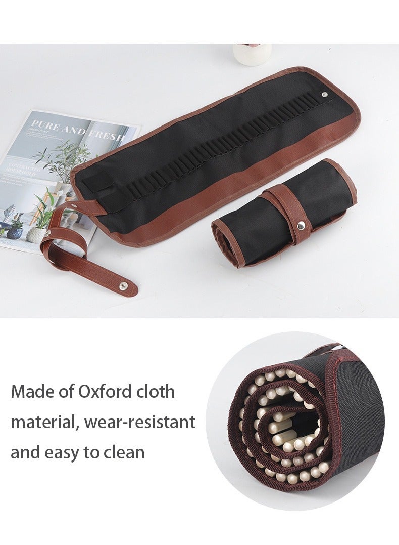 36 hole colored pencil curtain,canvas pencil case for students majoring in art - Image 5