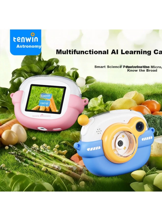 Ten-win Children's Ai Learning Camera, Smart Elementary School Educational Toy Microscope, New Year And Birthday Gift, 3015 Blue - Image 4
