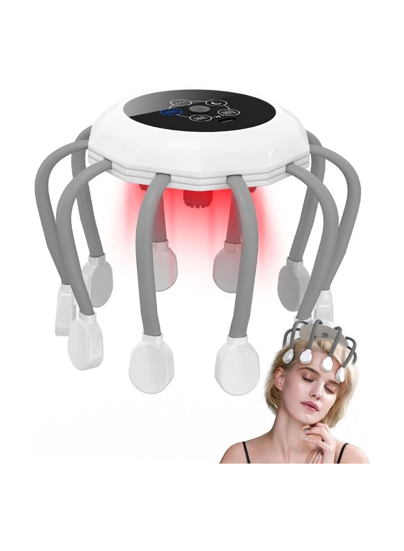 general Electric Head Massager, Smart Wireless 5 Modes, 14 Vibrating Contacts 360 Degree Vibrating Scalp Massager for Stress Relaxation and Tension, Better Sleep, Ideal Gift - Image 1