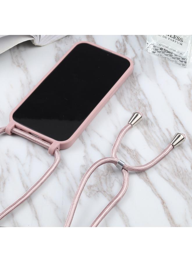 زبون جراب لهاتف iPhone 13، جراب واقٍ من مادة TPU بألوان الحلوى مع حبل - Image 4